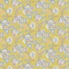 blue botanical linen fabric from Linwood Fabrics