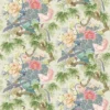green botanical linen fabric from Linwood Fabrics