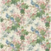 green botanical linen fabric from Linwood Fabrics