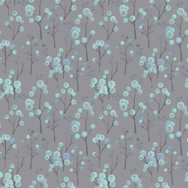 Ichiyo Blossom Fabric - Aqua by Ichiyo Blossom Fabric - Aqua from