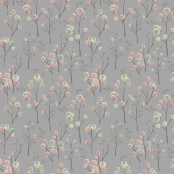 Ichiyo Blossom Fabric - Granite by Ichiyo Blossom Fabric - Granite from