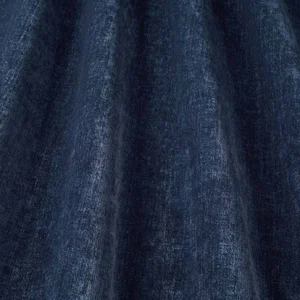 blue plain velvet-chenille fabric from iLiv