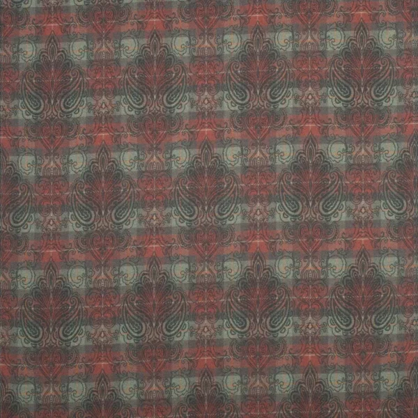 Alberta Fabric - Maple Jacquard by black-grey misc velvet-chenille fabric from Linwood Fabrics