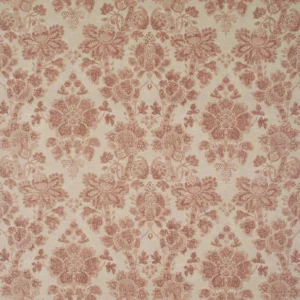 red botanical linen fabric from Linwood Fabrics