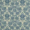 blue botanical linen fabric from Linwood Fabrics