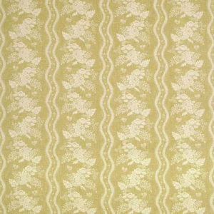 brown botanical linen fabric from Linwood Fabrics