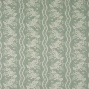 black-grey botanical linen fabric from Linwood Fabrics