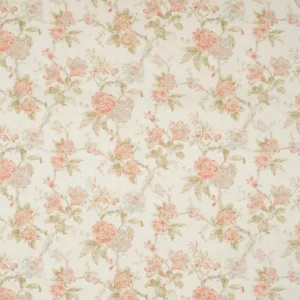 multicolour botanical linen fabric from Linwood Fabrics