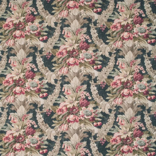 Wakehurst Fabric - Midnight Ramble by kashmar modern vintage fabric