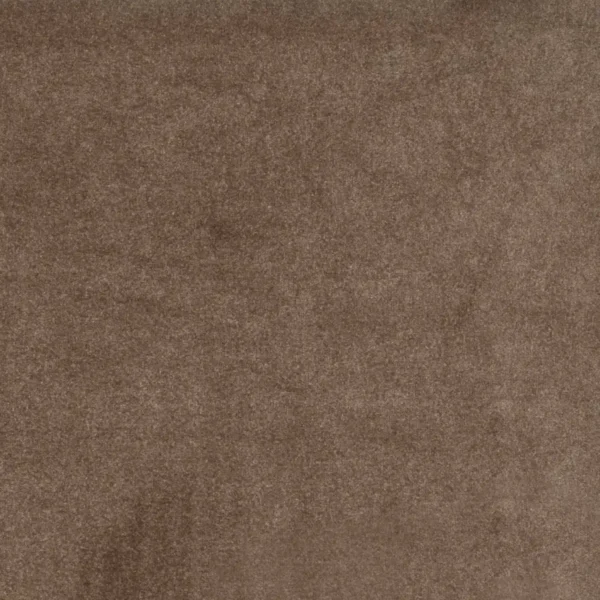 Camina Fabric - Cappuccino by brown plain velvet-chenille fabric from iLiv