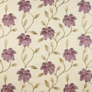 neutral botanical embroideried fabric from iLiv