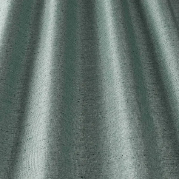 Adeline Fabric - Aquamarine by blue plain woven fabric from iLiv