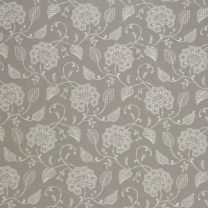 black-grey botanical embroideried fabric from iLiv