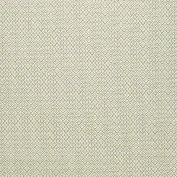 Ariel Fabric - Thyme by green geometric cotton fabric from iLiv