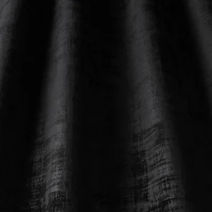 black-grey plain velvet-chenille fabric from iLiv