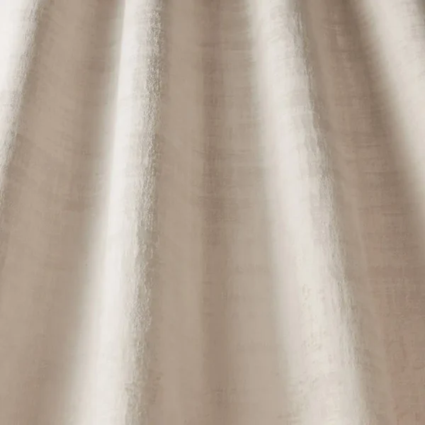Azurite Fabric - Cream by brown plain velvet-chenille fabric from iLiv