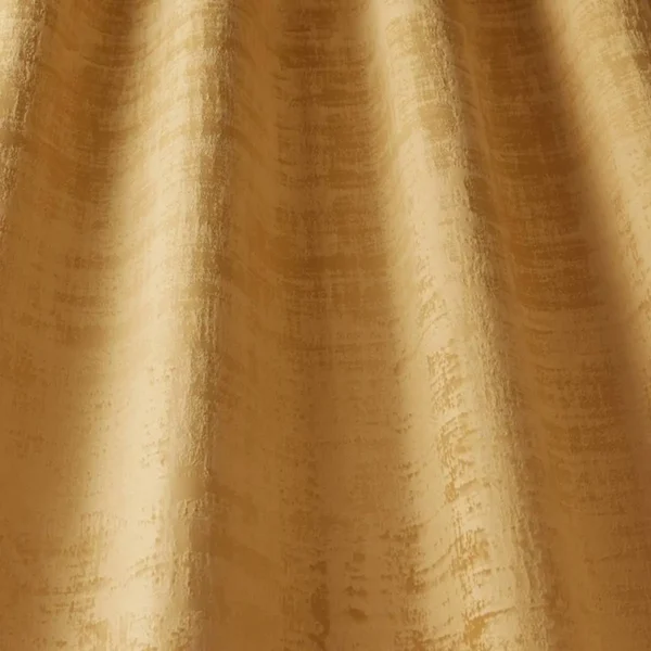 Azurite Fabric - Honey by yellow plain velvet-chenille fabric from iLiv