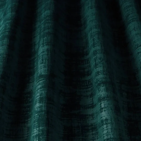 Azurite Fabric - Teal by green plain velvet-chenille fabric from iLiv