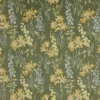 green botanical velvet-chenille fabric from iLiv