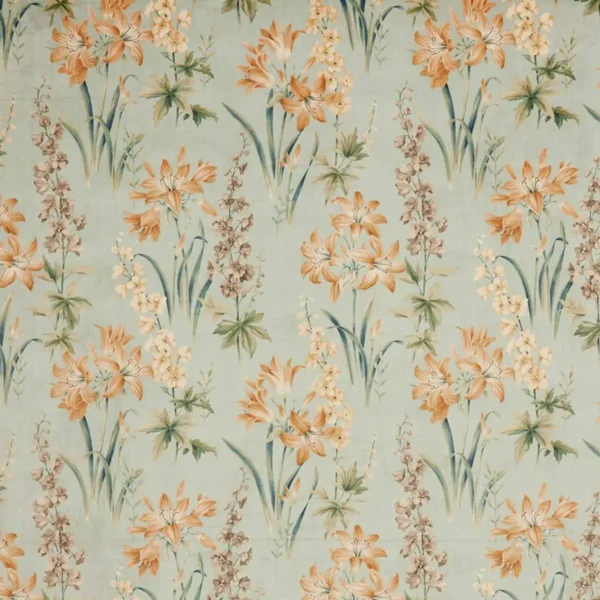 multicolour botanical velvet-chenille fabric from iLiv