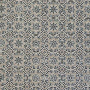 blue geometric jacquard fabric from iLiv