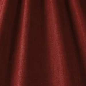 red plain woven fabric from iLiv