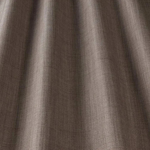 Eltham Fabric - Mink by black-grey plain woven fabric from iLiv