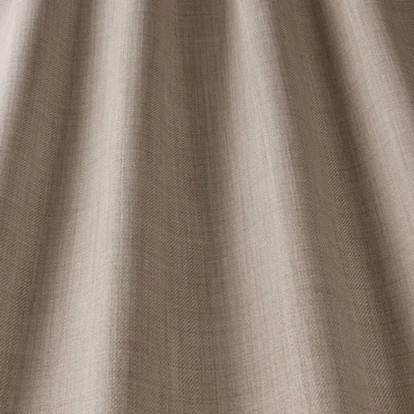 Eltham Fabric - Natural by black-grey plain woven fabric from iLiv