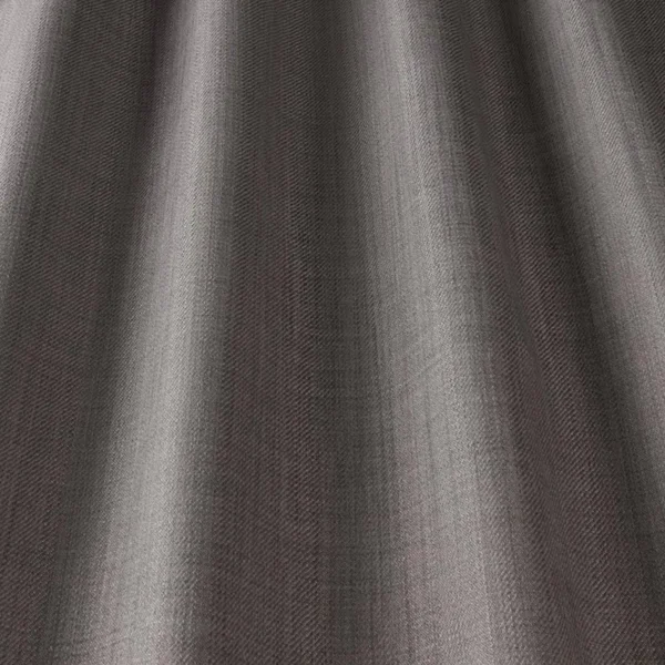 Eltham Fabric - Smoke by black-grey plain woven fabric from iLiv