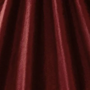 red plain velvet-chenille fabric from iLiv