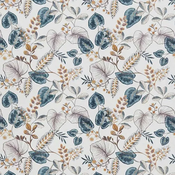 multicolour botanical cotton fabric from iLiv