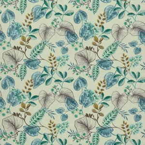 multicolour botanical cotton fabric from iLiv