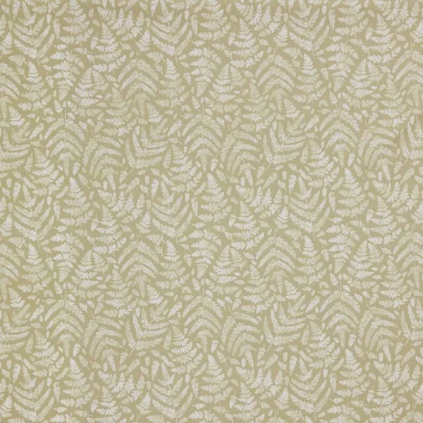 Fernshore Fabric - Fennel by green botanical cotton fabric from iLiv