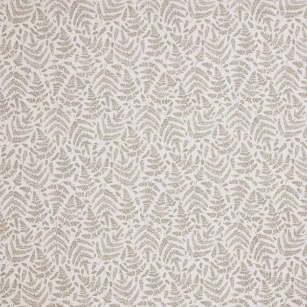 Fernshore Fabric - Hessian by brown botanical cotton fabric from iLiv