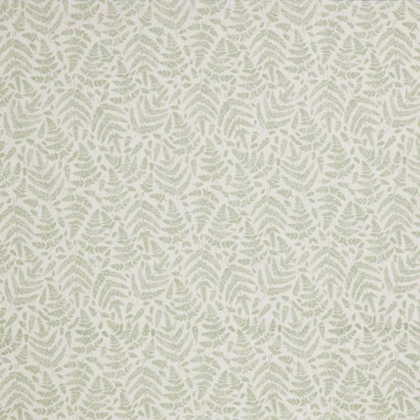 Fernshore Fabric - Mint by green botanical cotton fabric from iLiv