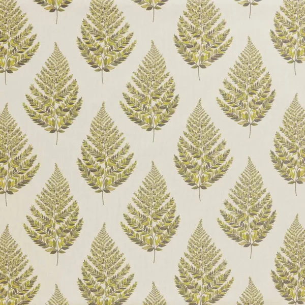 green botanical jacquard fabric from iLiv