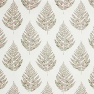 green botanical jacquard fabric from iLiv