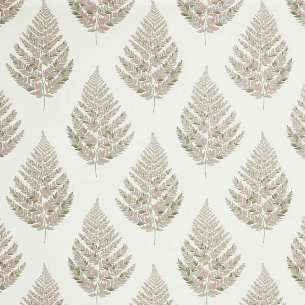 Frond Fabric - Mint by green botanical jacquard fabric from iLiv