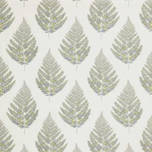 blue botanical jacquard fabric from iLiv