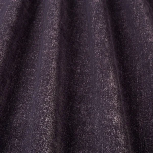 Layton Fabric - Heather by purple plain velvet-chenille fabric from iLiv