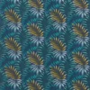 blue botanical cotton fabric from iLiv