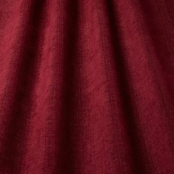 Marylebone Fabric - Cherry by orange plain woven fabric from iLiv