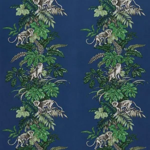 blue animal cotton fabric from iLiv