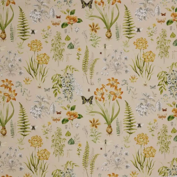 Observatory Fabric - Amber by multicolour animal cotton fabric from iLiv