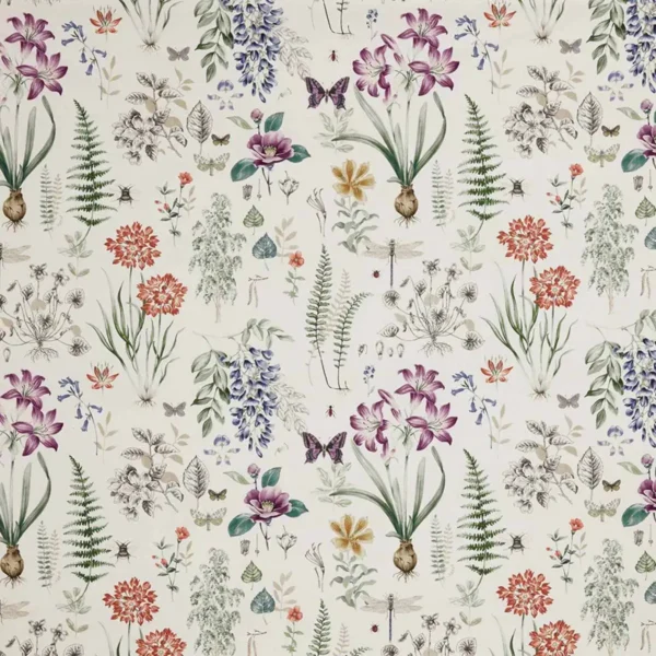 Observatory Fabric - Rosella by multicolour animal cotton fabric from iLiv