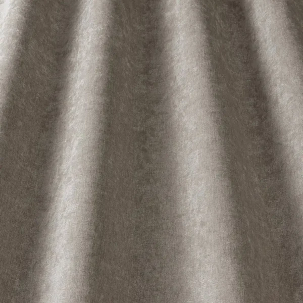 Savoy Fabric - Oatmeal by black-grey plain velvet-chenille fabric from iLiv