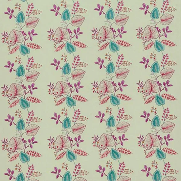 multicolour botanical embroideried fabric from iLiv