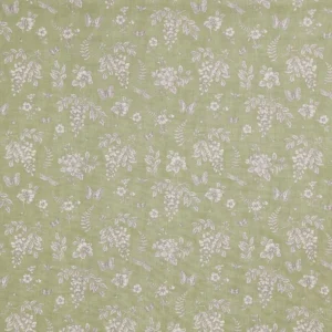 green botanical cotton fabric from iLiv