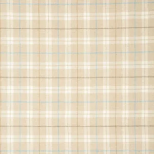 brown checked woolen fabric from Linwood Fabrics