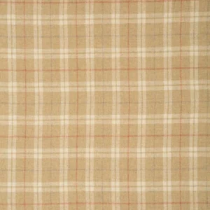 brown checked woolen fabric from Linwood Fabrics